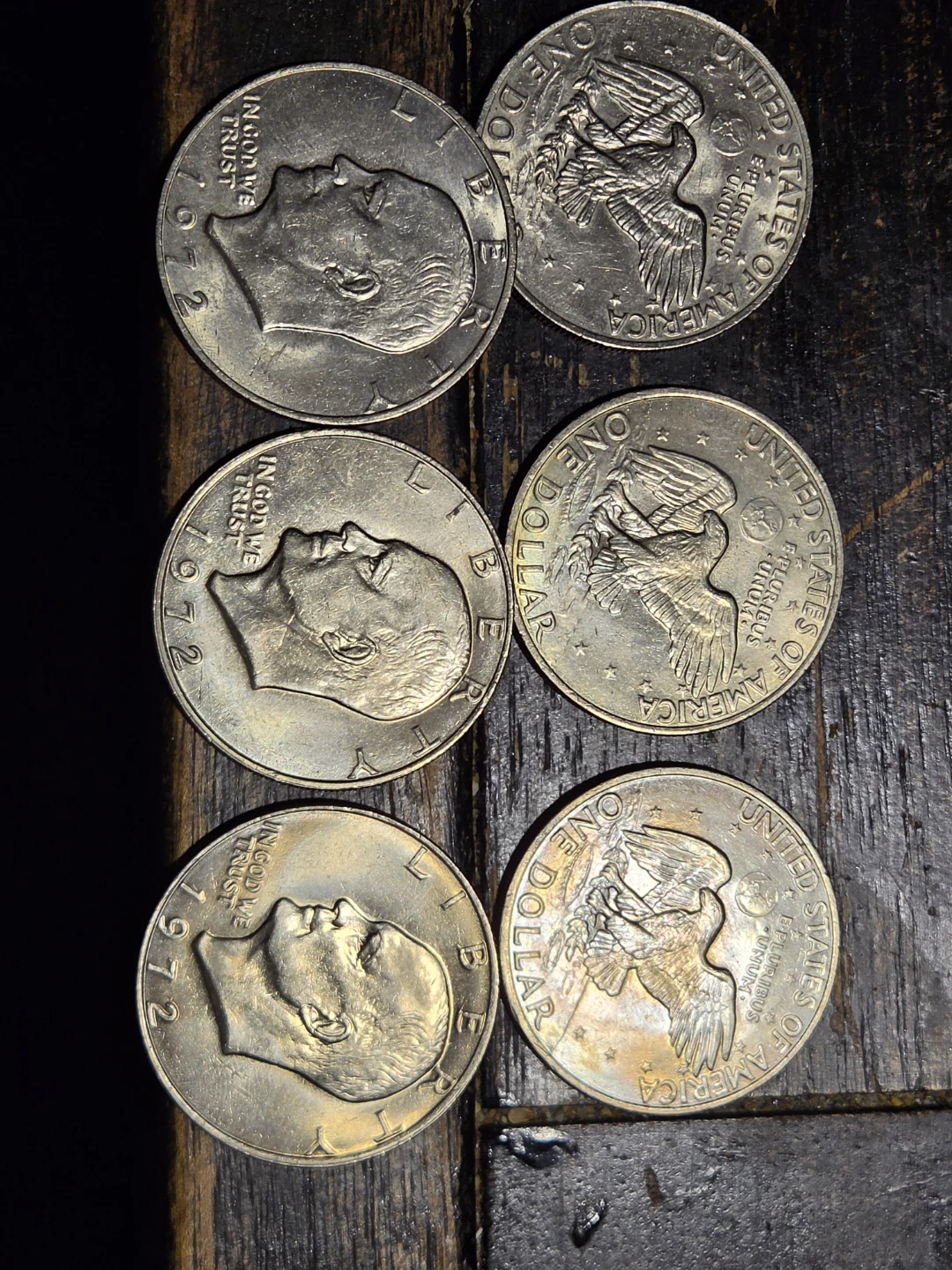 Set of 24 1972 Eisenhower One Dollar Coins