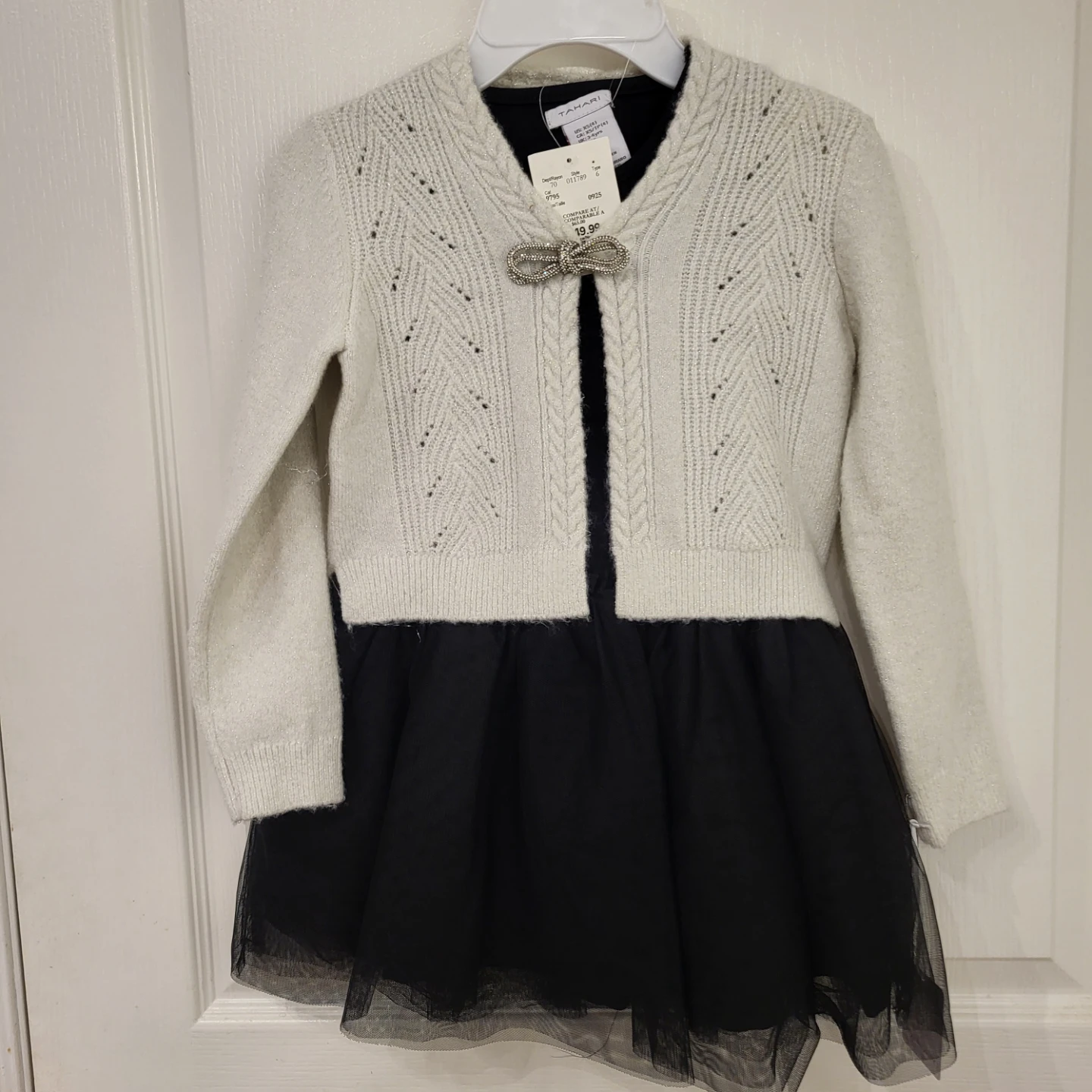 Tahari Girls Dress and Cardigan Set