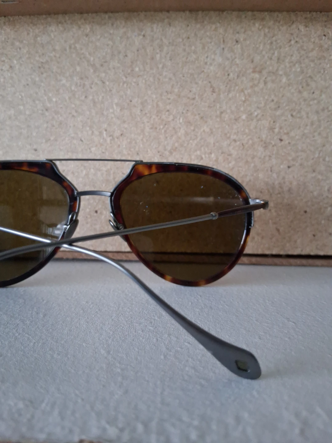 Giorgio Armani Tortoiseshell Aviator Sunglasses - photo 4