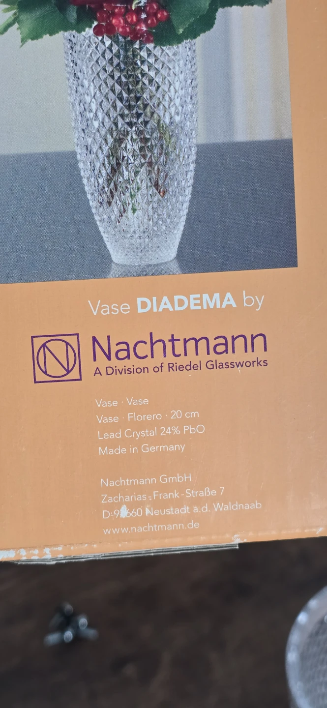 Nachtmann Diadema Lead Crystal Vase 20 cm - photo 2