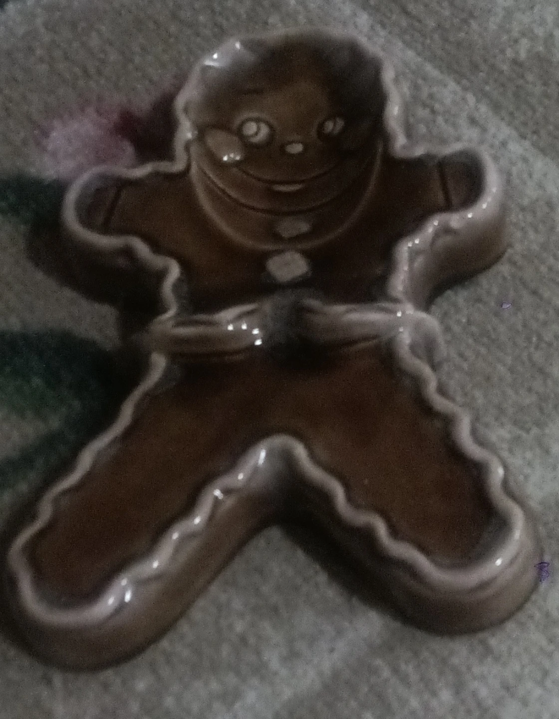 Gingerbread Man Ceramic Dish - photo 3