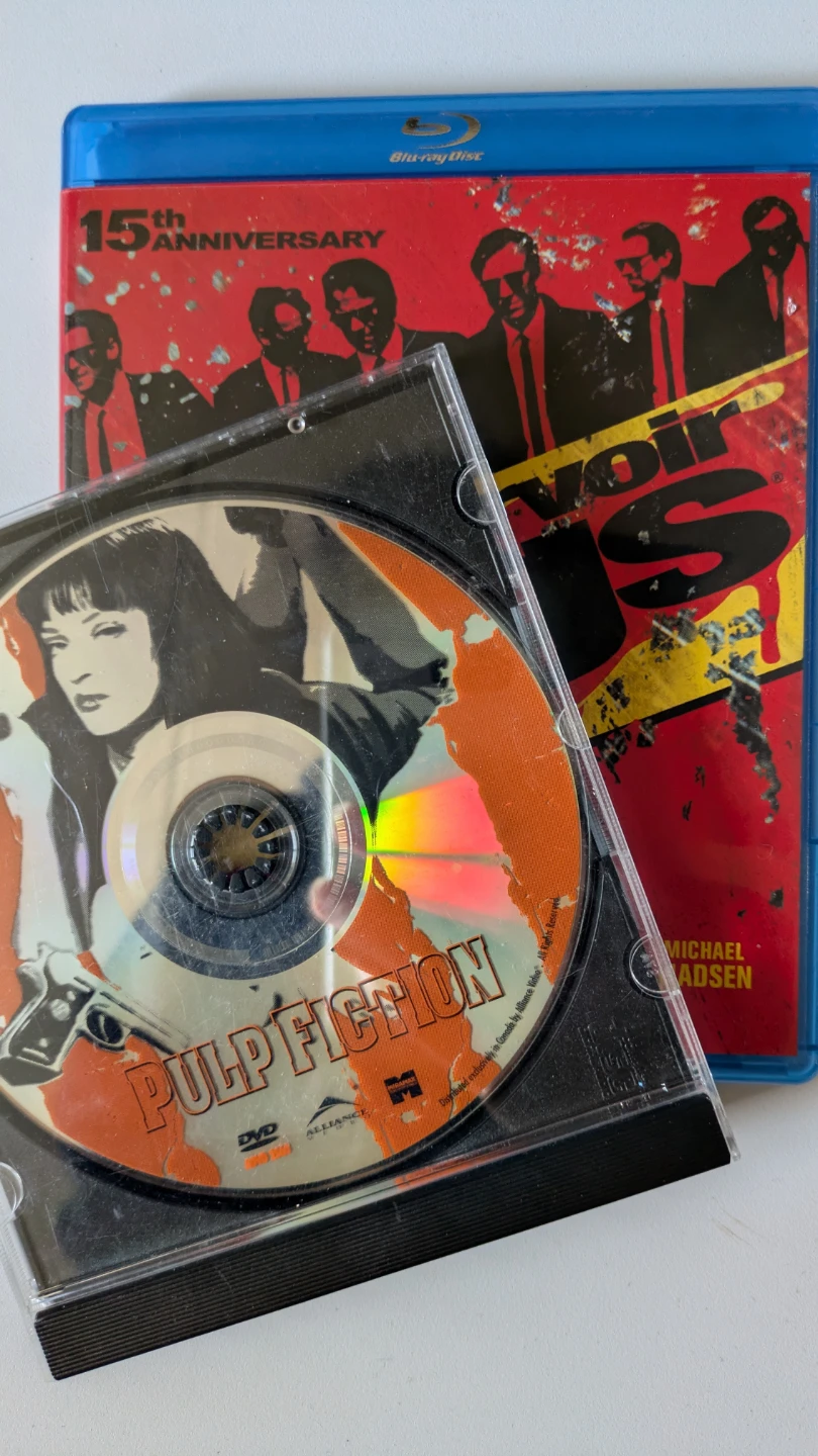 Reservoir Dogs 15th Anniversary Blu-ray and Pulp Fiction DVD