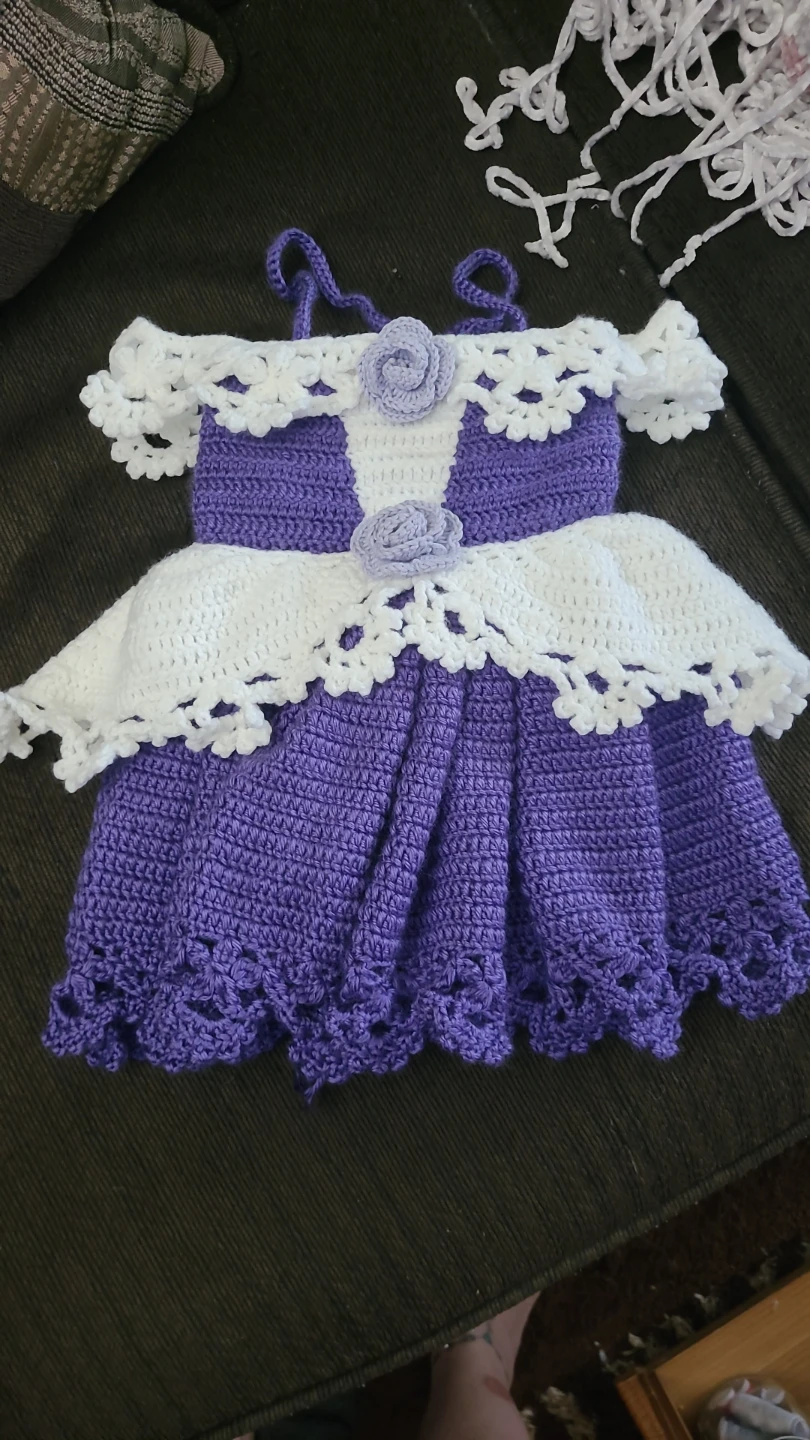 Crochet dress size 6 months