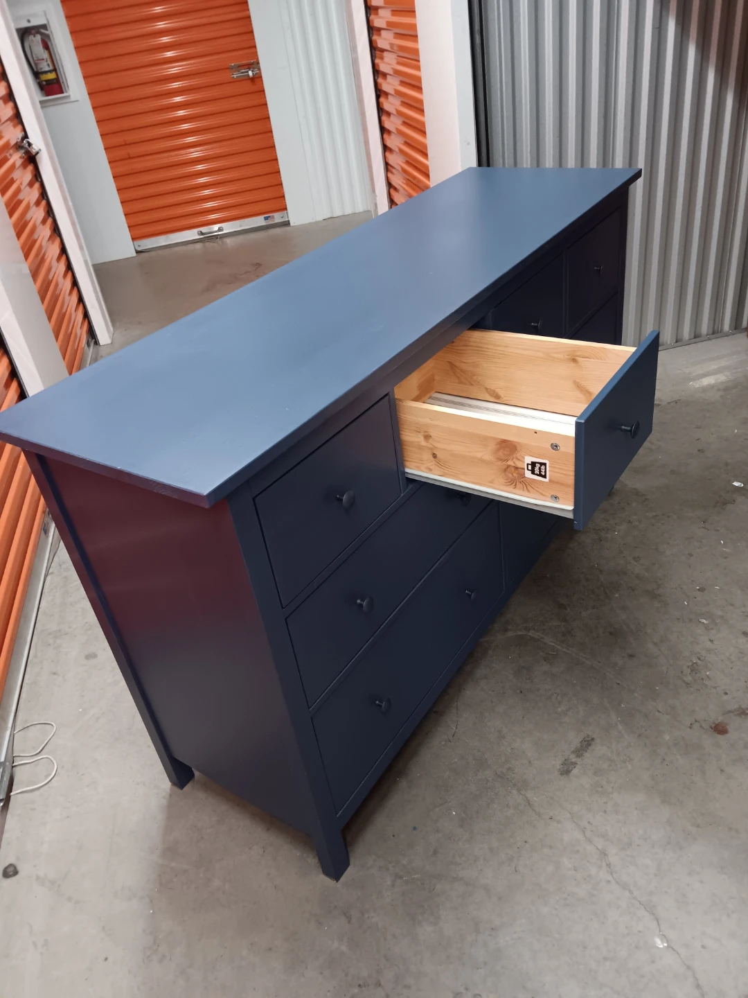Blue Eight-Drawer Dresser - photo 4