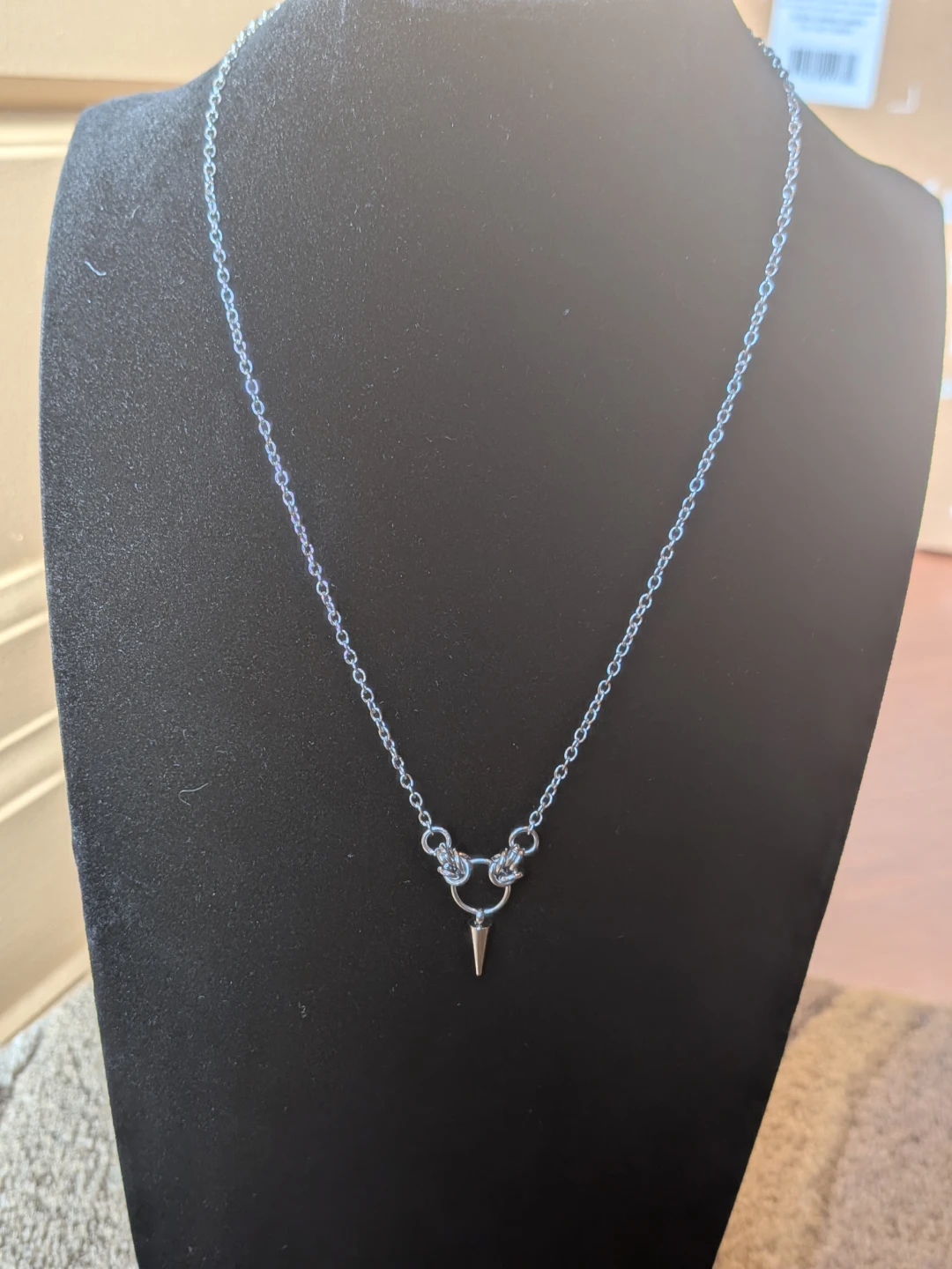 Minimalist Byzantine Spike Pendant Necklace - photo 2