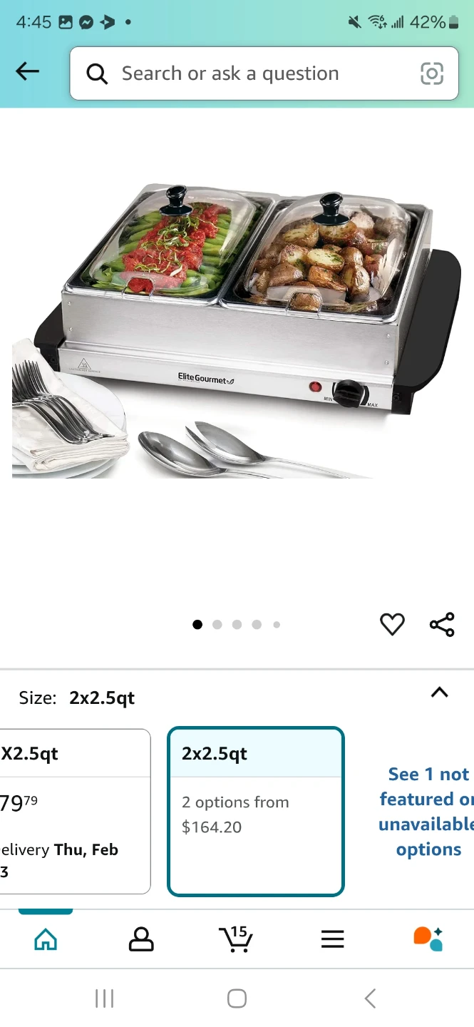 Elite Gourmet Buffet Warming Tray - photo 2