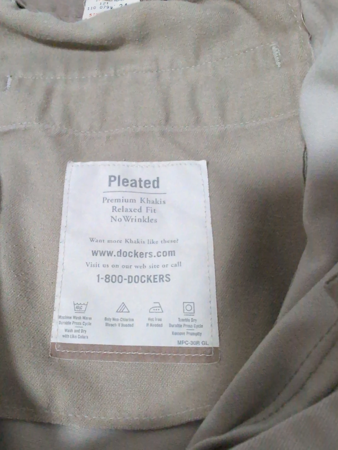 Dockers Pleated Khakis - Size 34 - photo 4