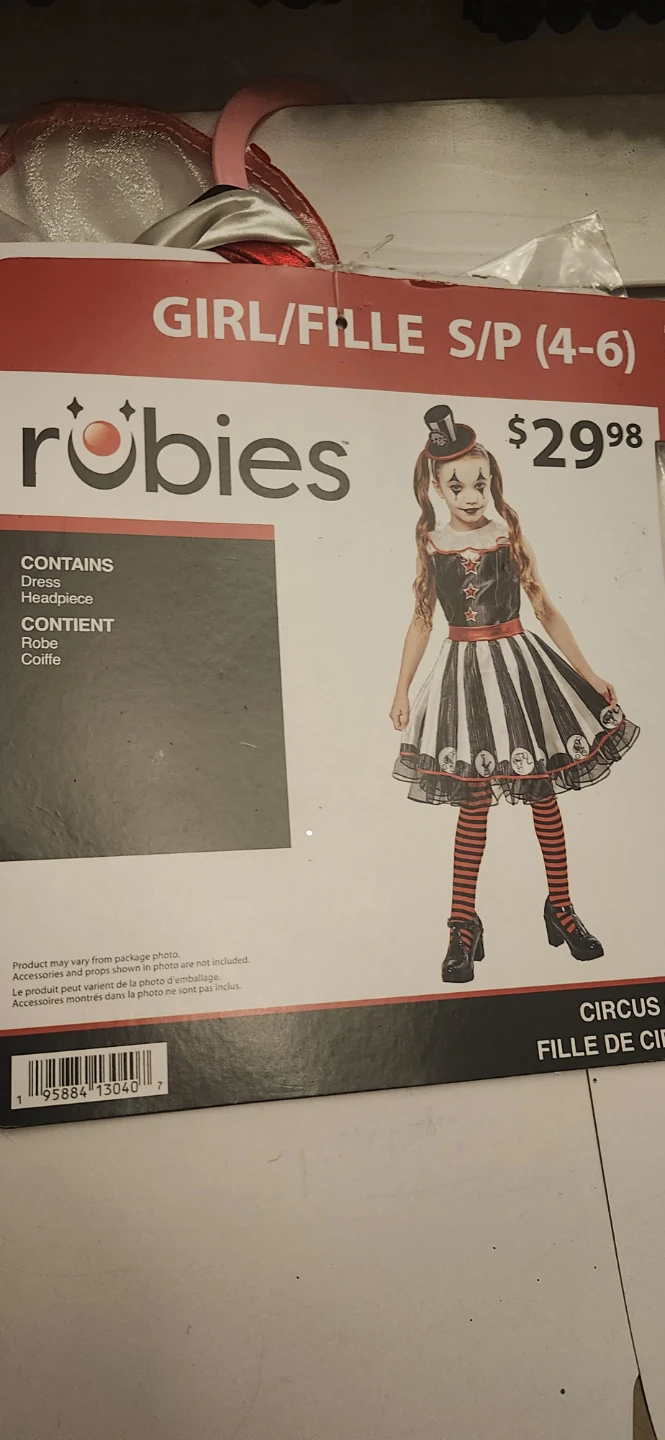 Rubies Circus Girl Costume S/P 4-6