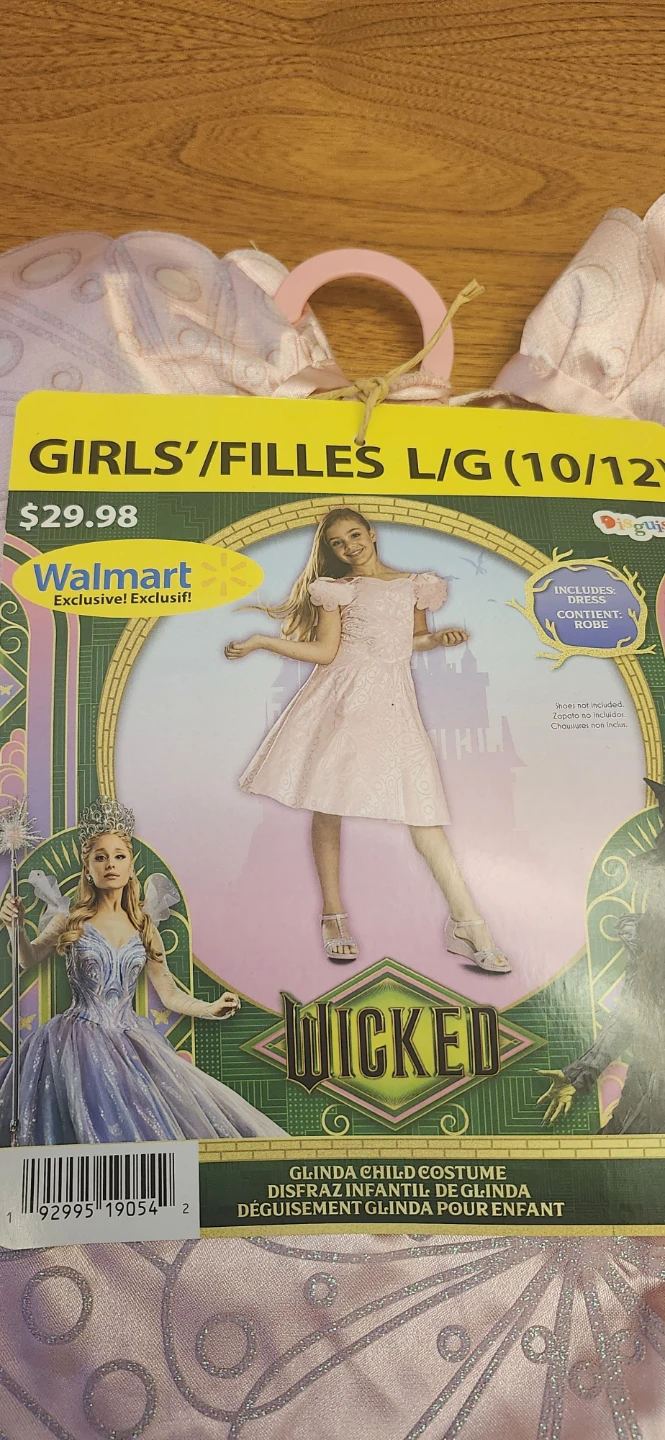 Wicked Glinda Child Costume Large 10/12