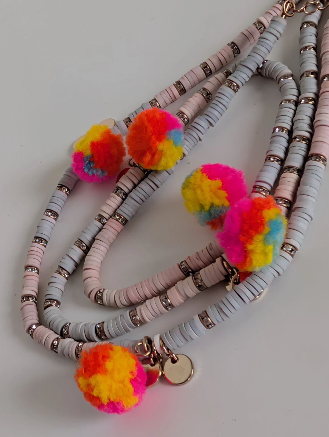 Zara multi-colour beaded necklace