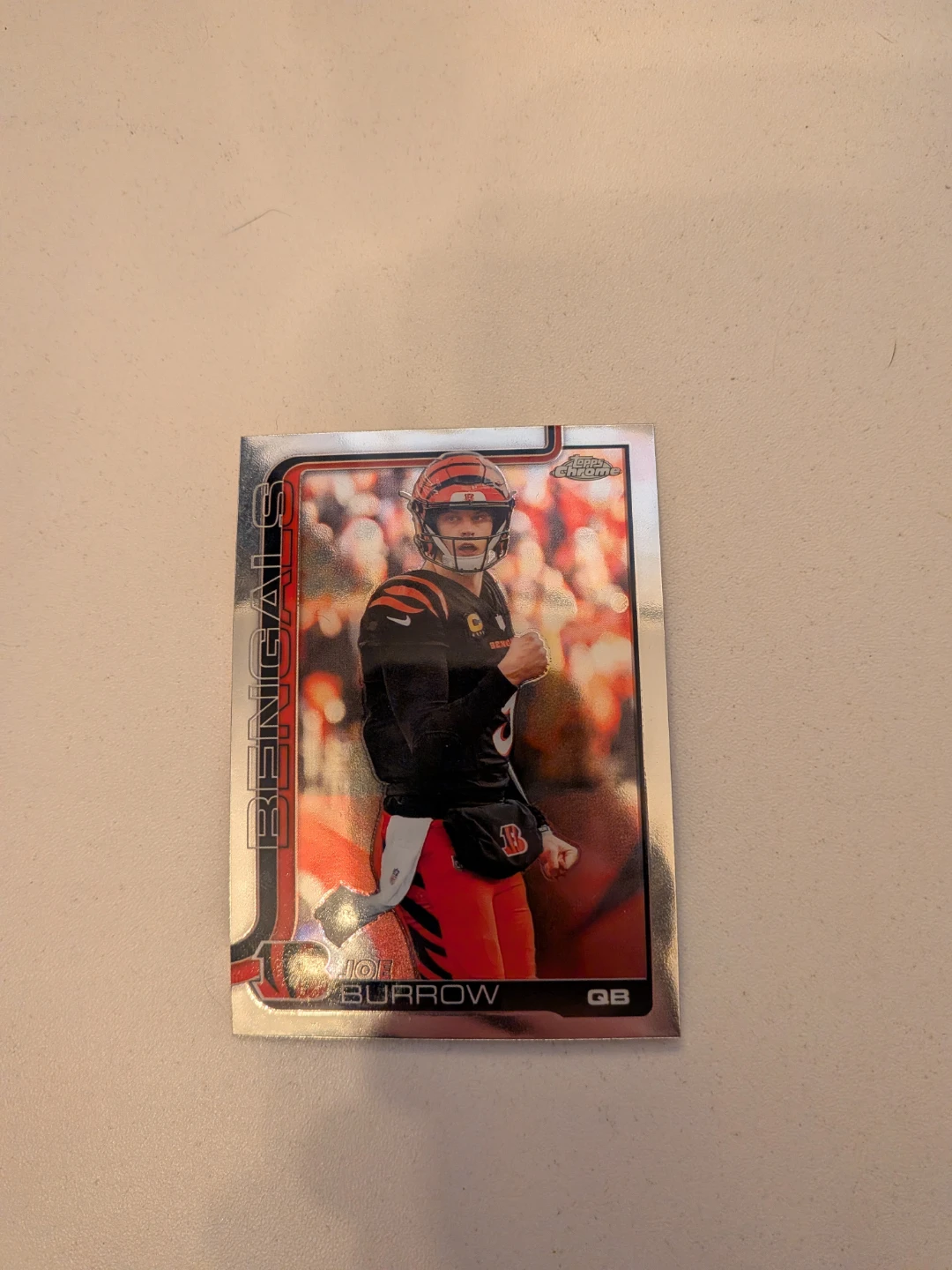 Joe Burrow Topps Chrome Bengals Football Card - photo 2