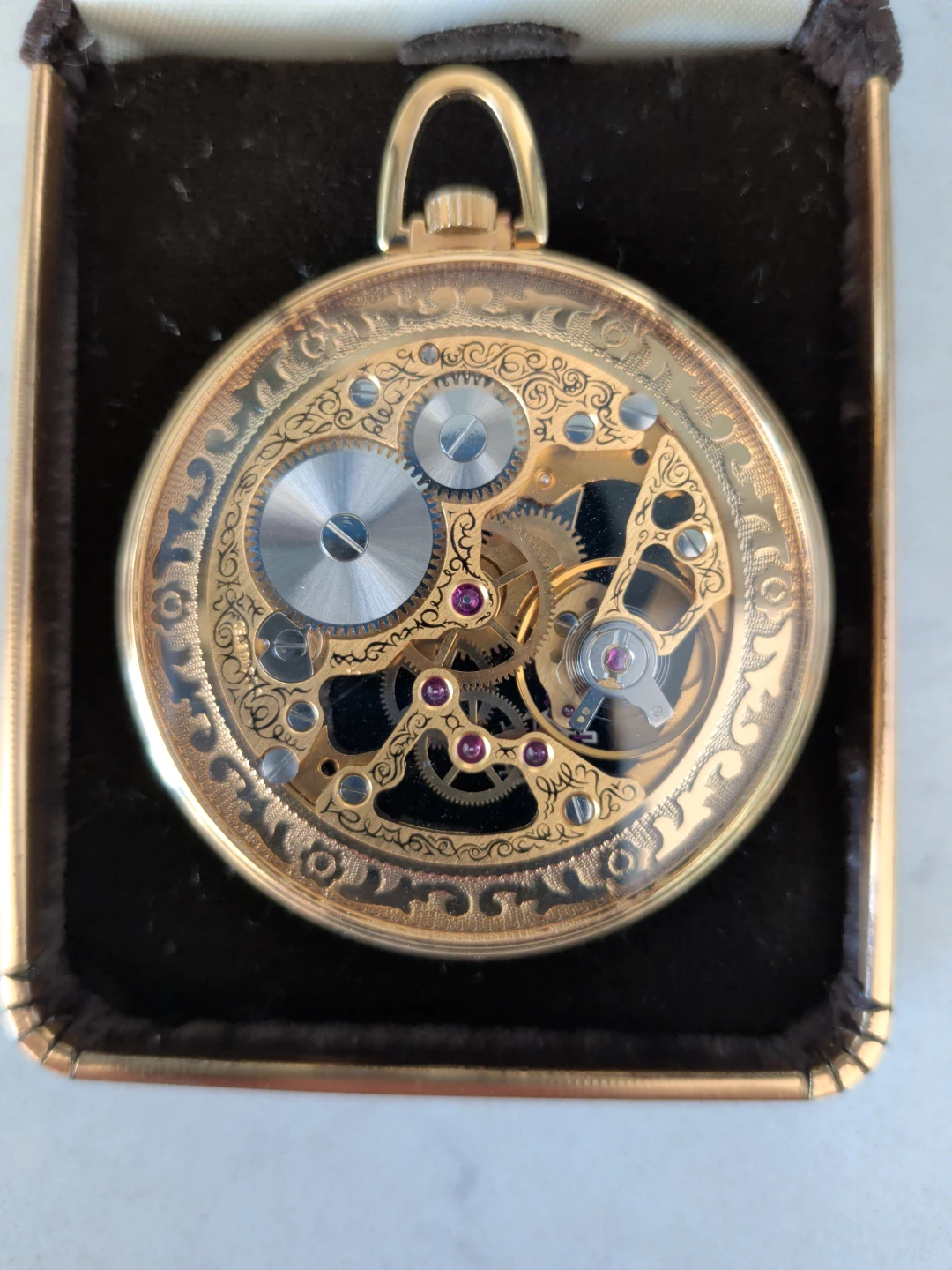 Catorex 17 Jewels Skeleton Pocket Watch - photo 3