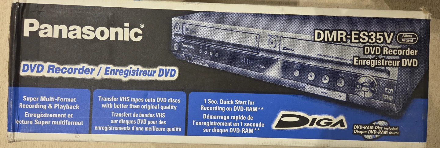 Panasonic DMR-ES35V DVD Recorder and VHS Player - photo 3