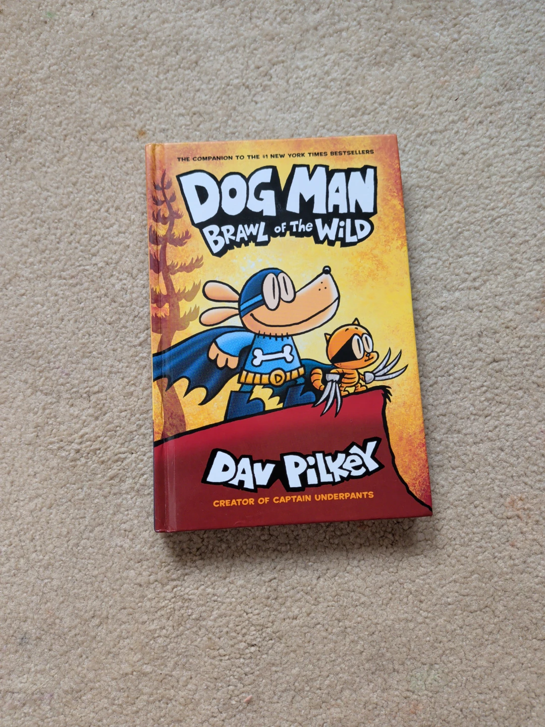 Dog Man hardcover comic, book brawl of the wild