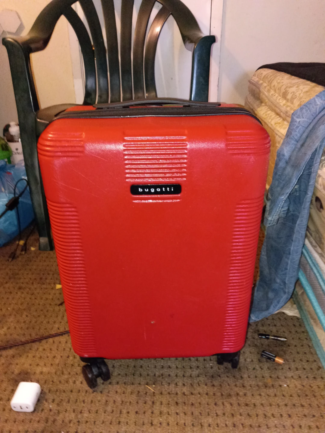 Bugatti Red Hard-Shell Carry-On Luggage - photo 2