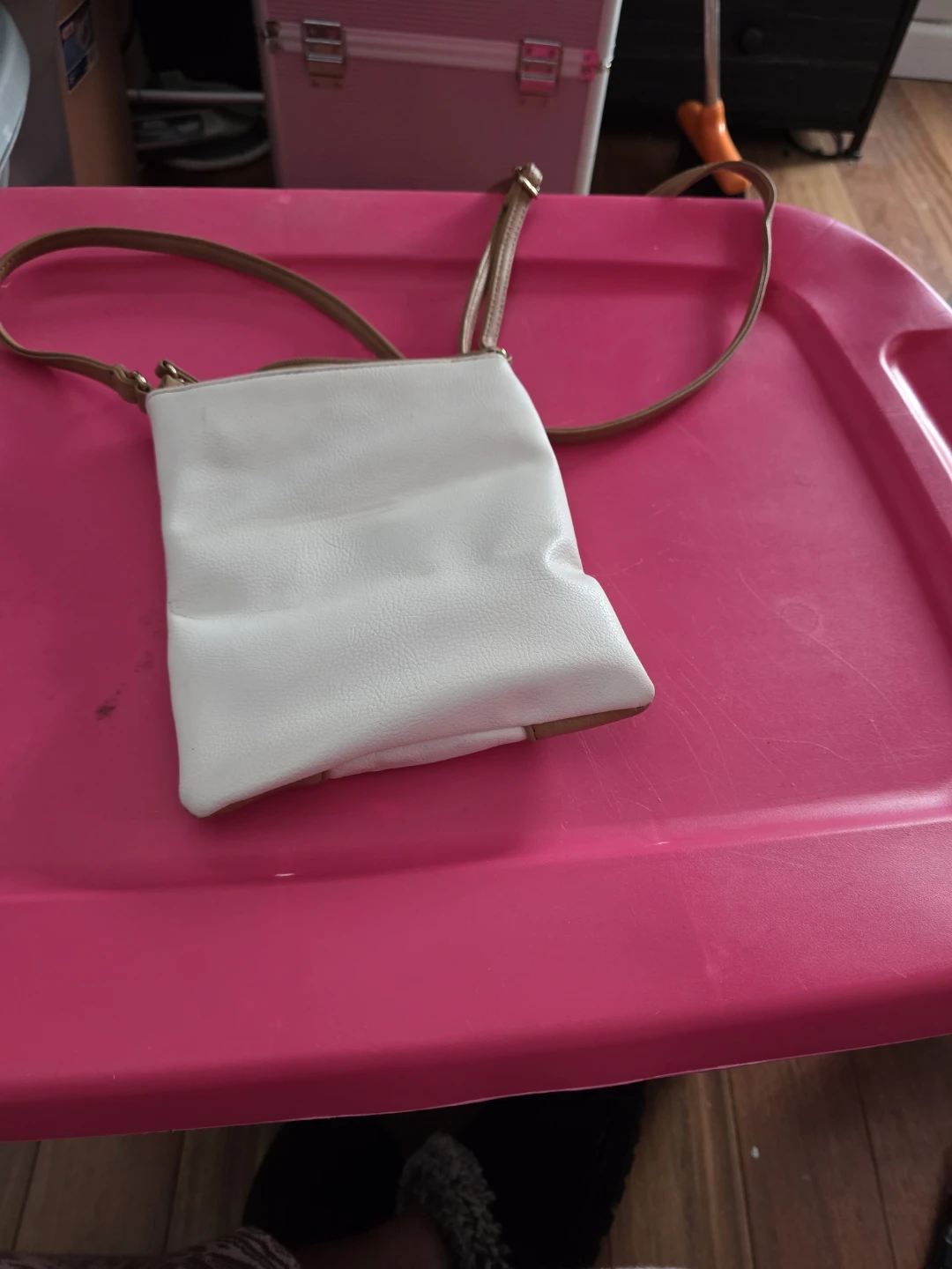 White and Tan Crossbody Bag - photo 2