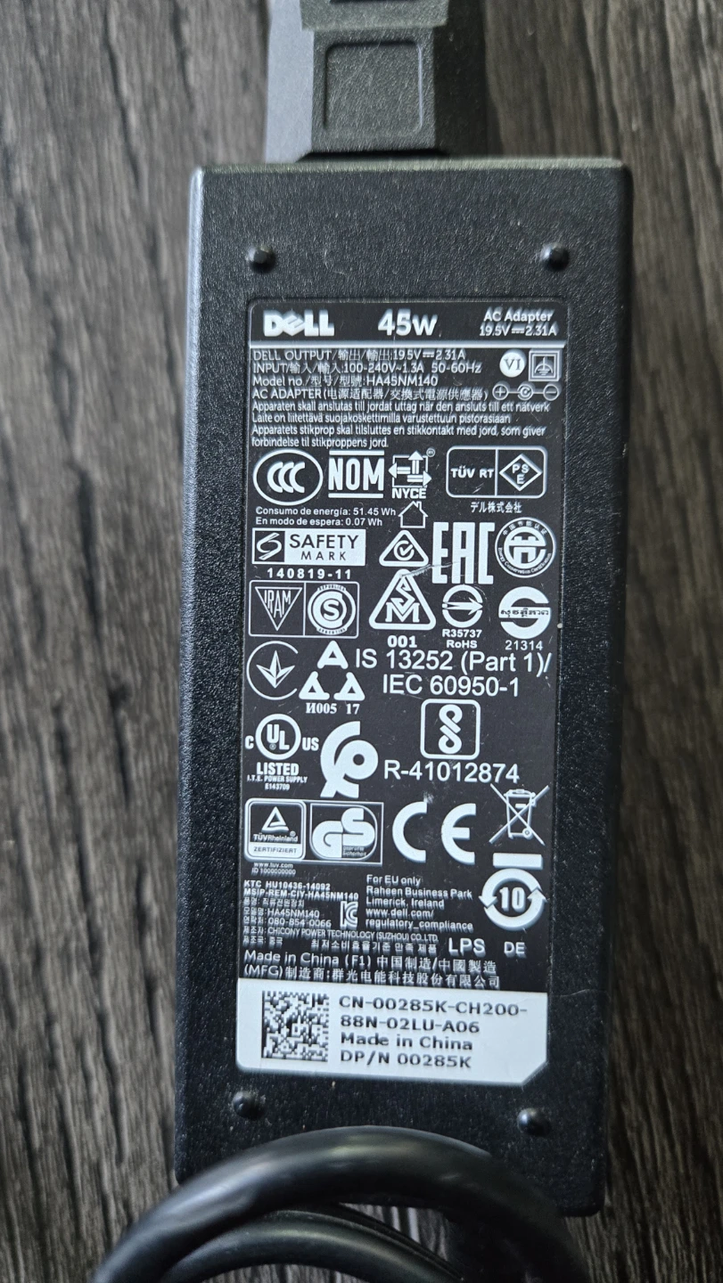 Dell 45W laptop AC Adapter Charger HA45NM140 - photo 2