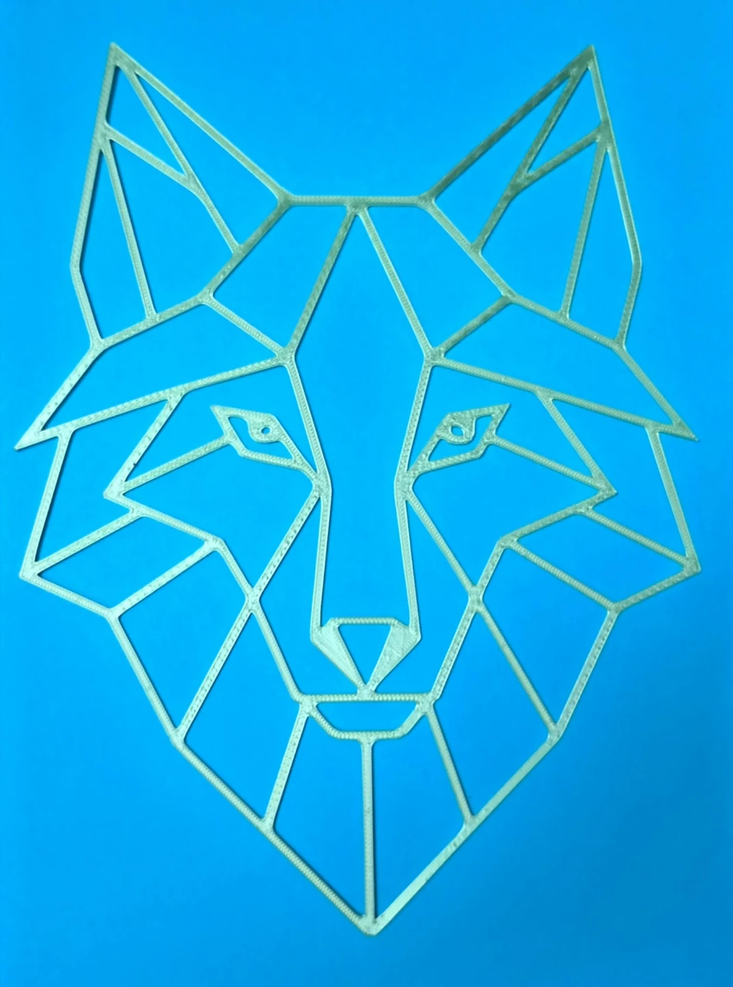 Geometric Wolf Wall Decor