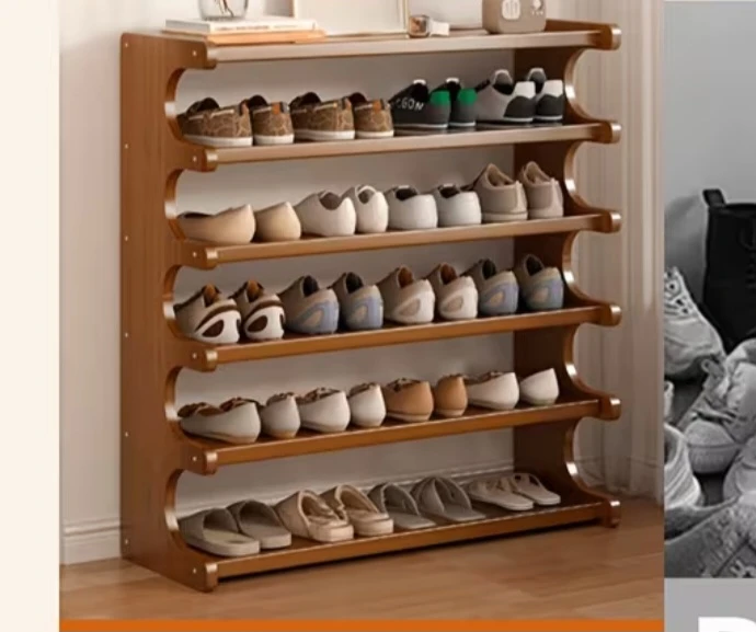 6-Tier Bamboo Shoe Rack
