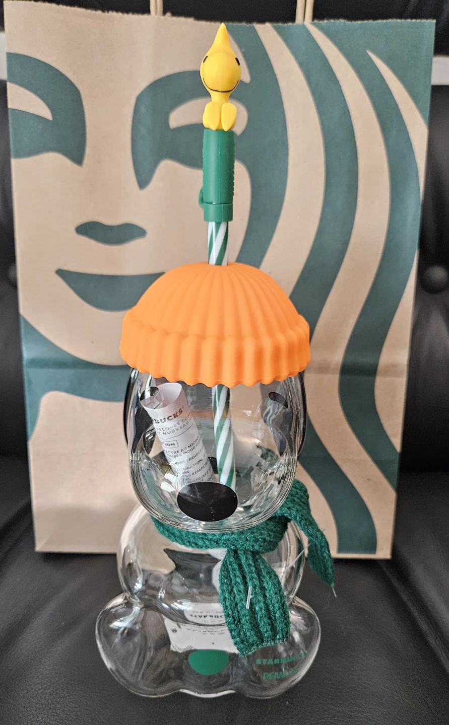 Sold Out Starbucks Peanuts Snoopy Glass Cold Cup