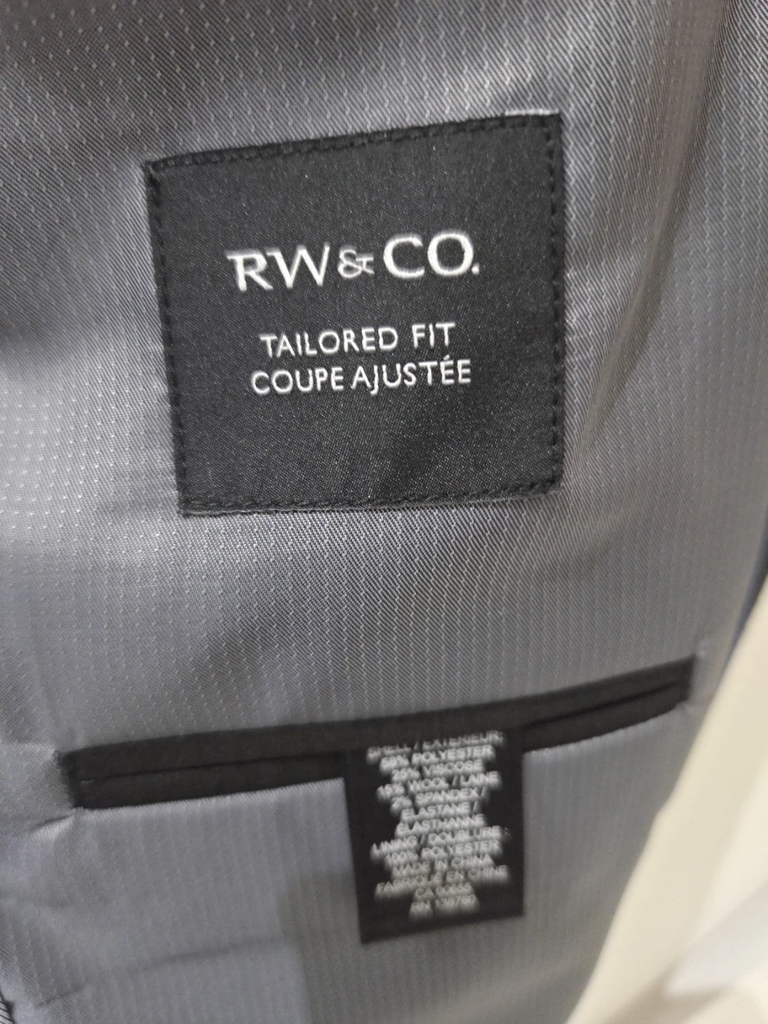 RW&CO. Tailored Fit Black Suit with Pants - photo 4
