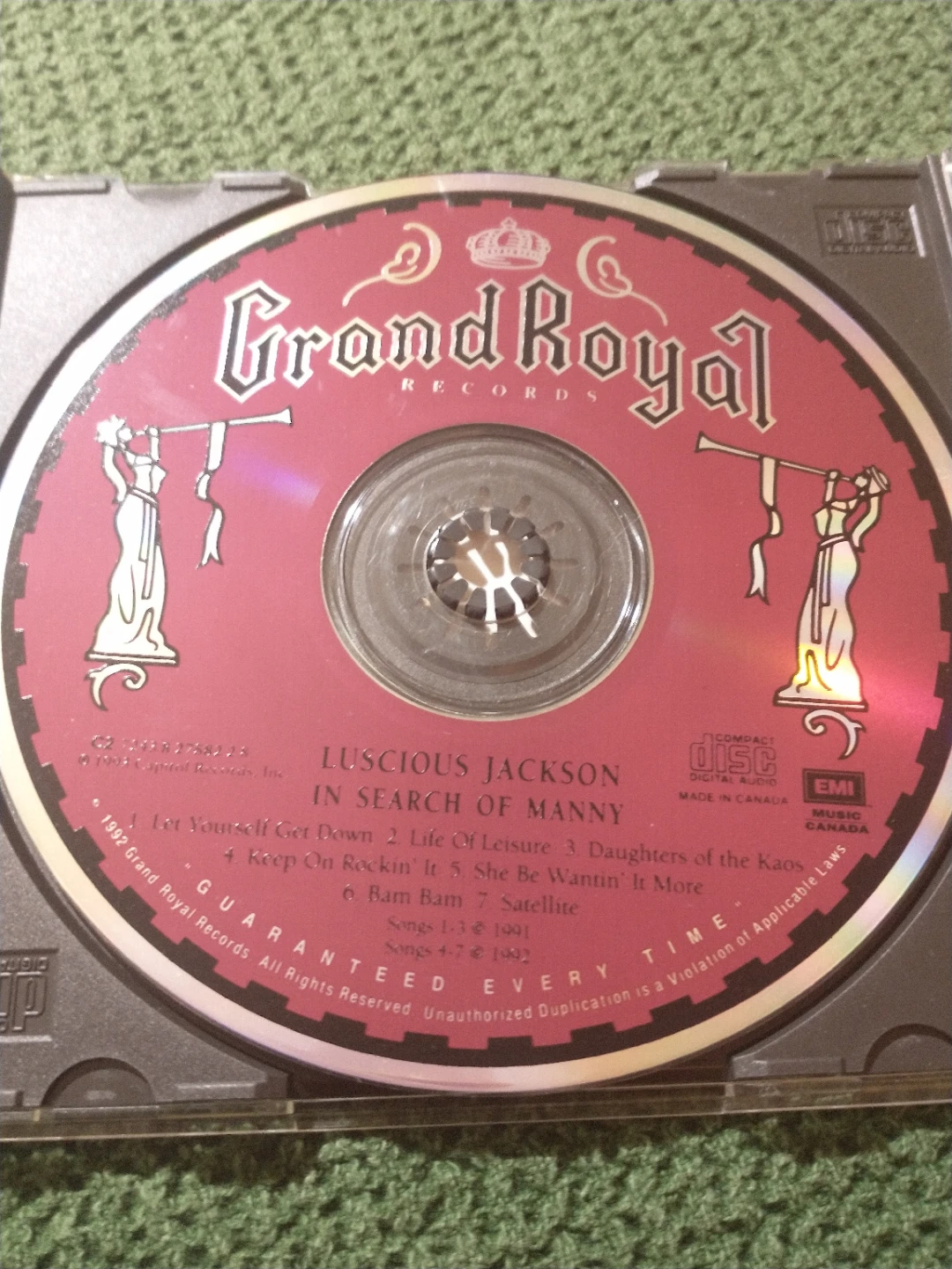 Luscious Jackson - In Search of Manny CD - photo 3