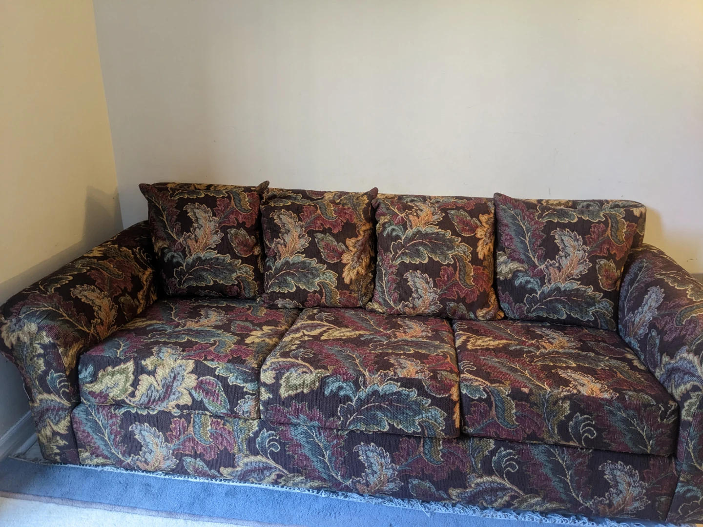 Floral pattern sofa and armchair set - photo 3