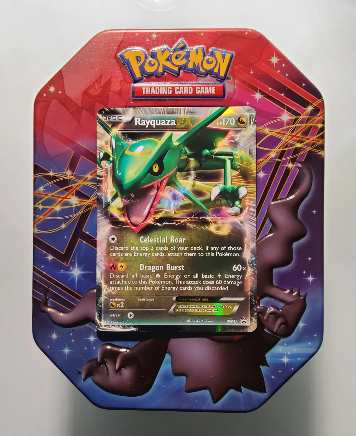 2012 Rayquaza EX BW47 Black & White promo pokemon