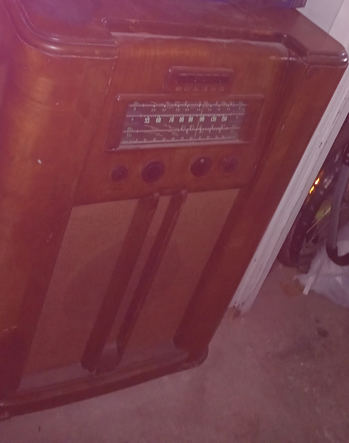 Vintage Floor Model Radio