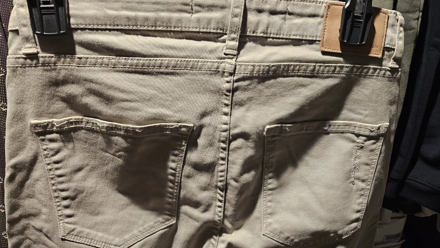 ZARA MAN Tan Distressed Jeans - photo 4