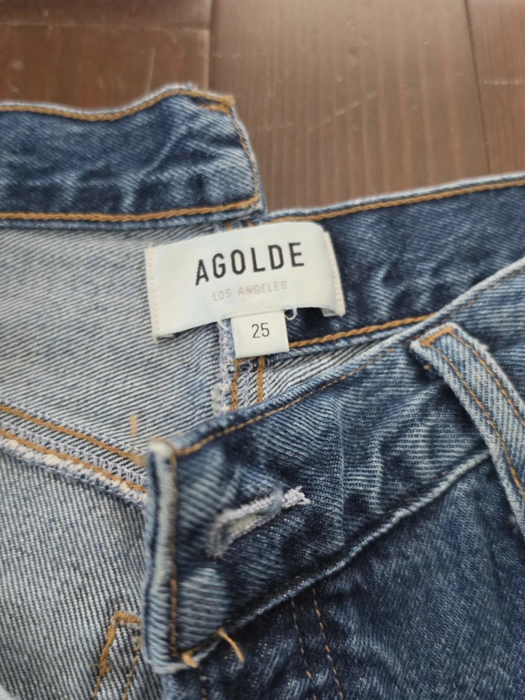 AGOLDE Criss Cross straight leg jeans size 25 - photo 4