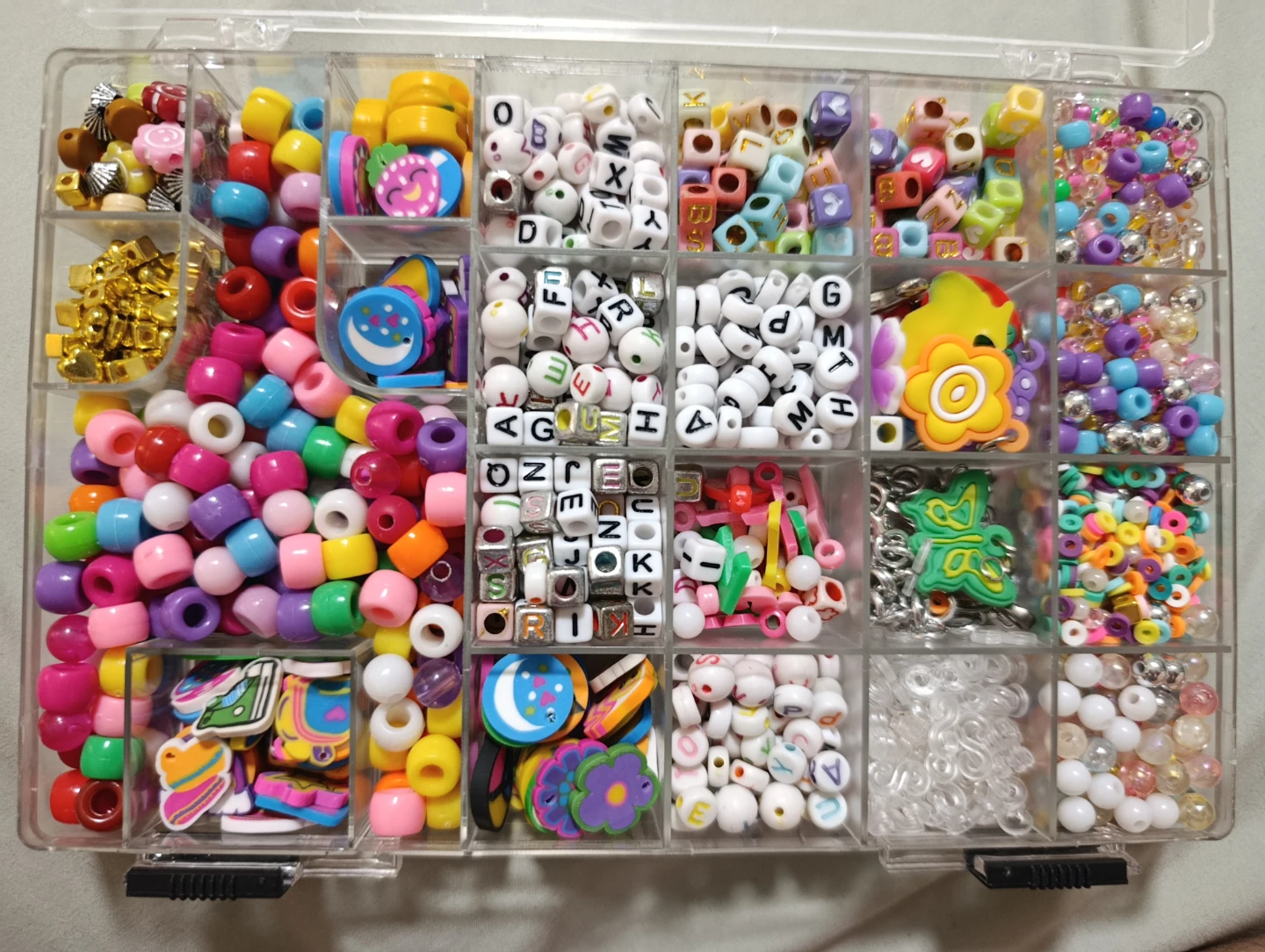 Rubber band bracelet craft set with beads - photo 3
