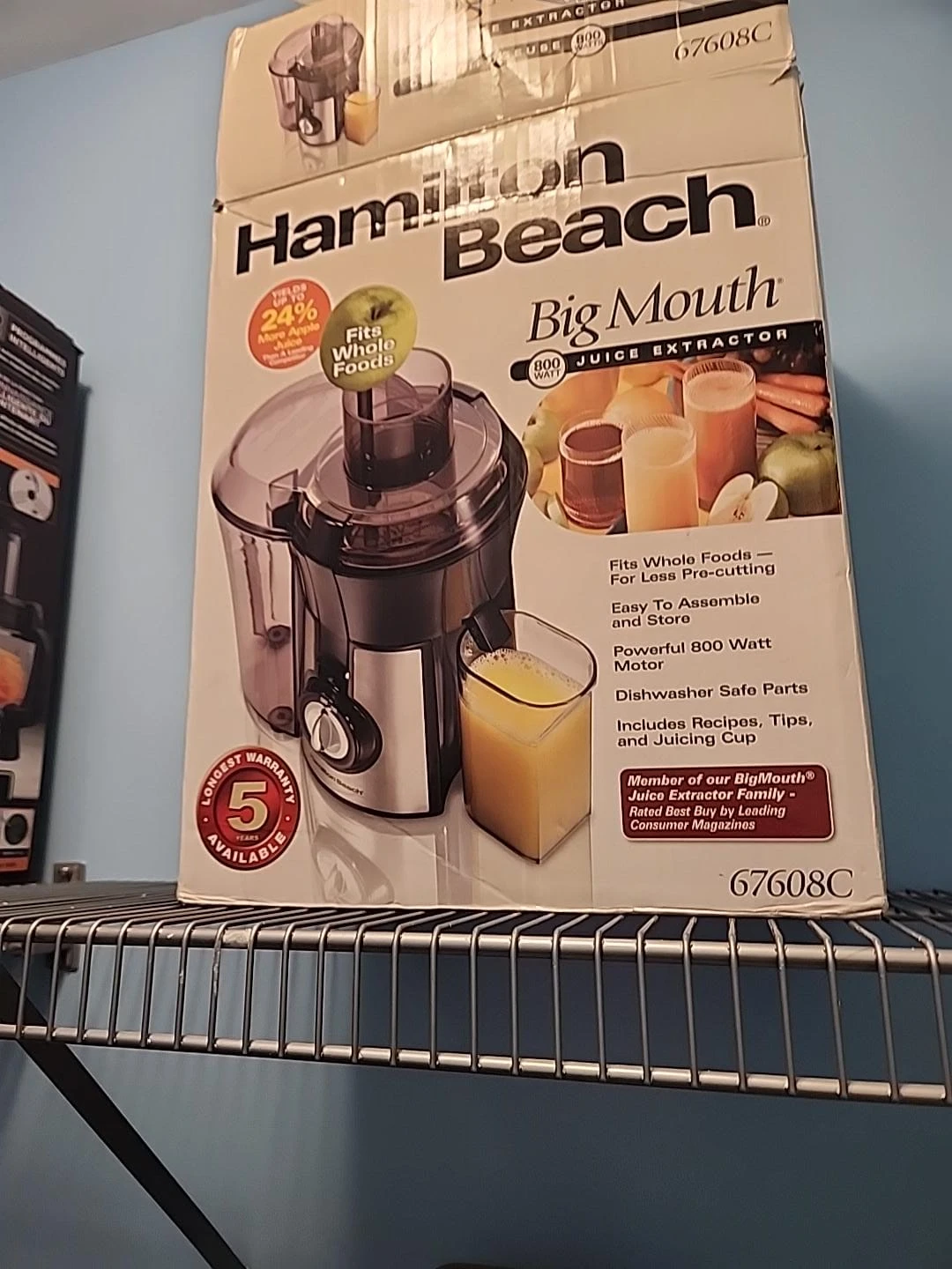 Hamilton Beach Big Mouth Juice Extractor 67608C
