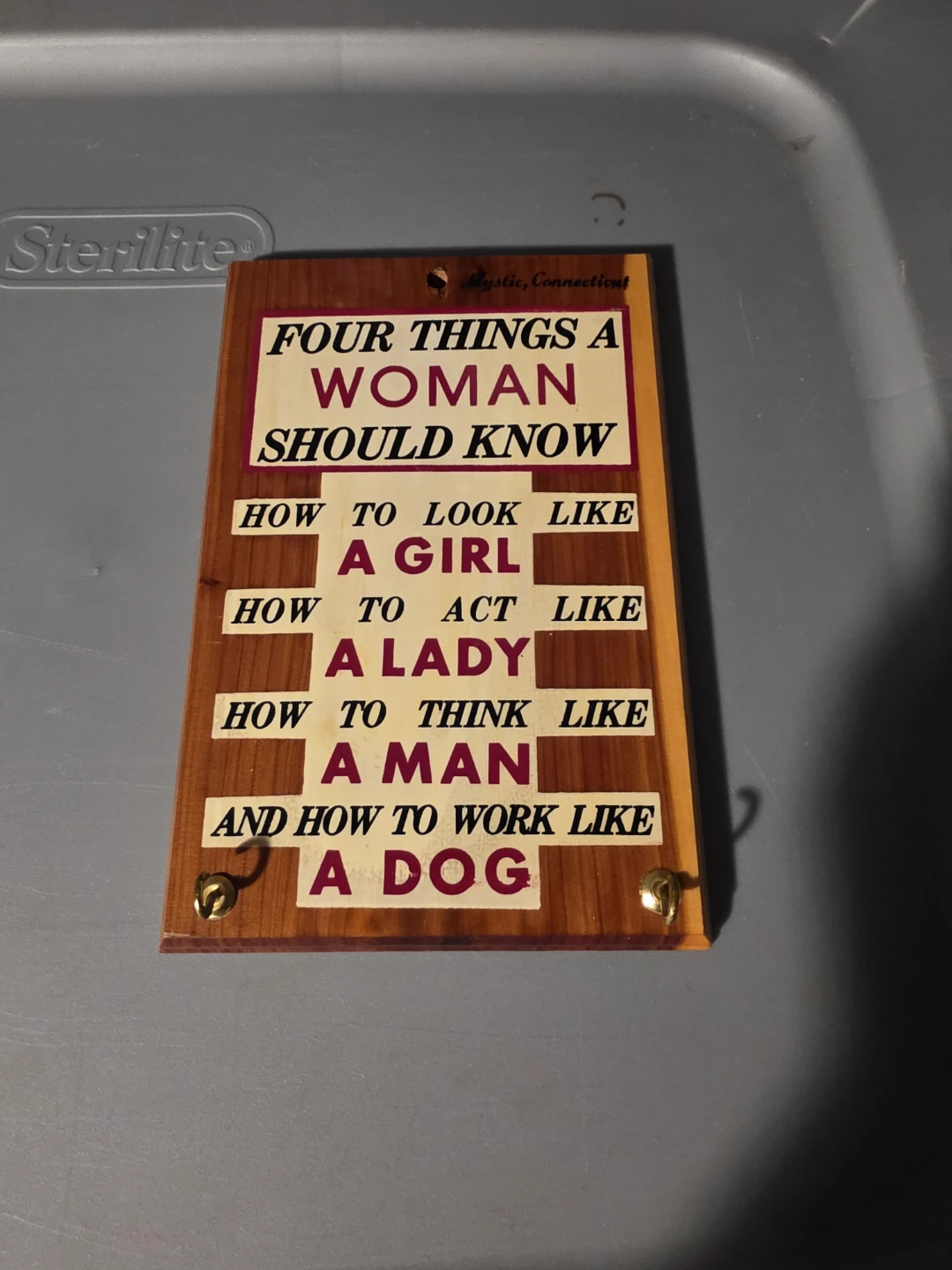 Vintage Wooden Decorative Wall Sign