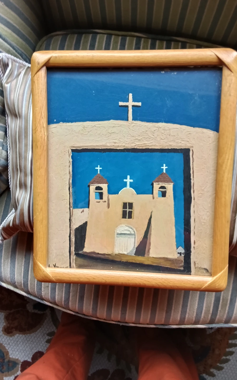 Original New Mexico Adobe Oil Painting by L. Youmans