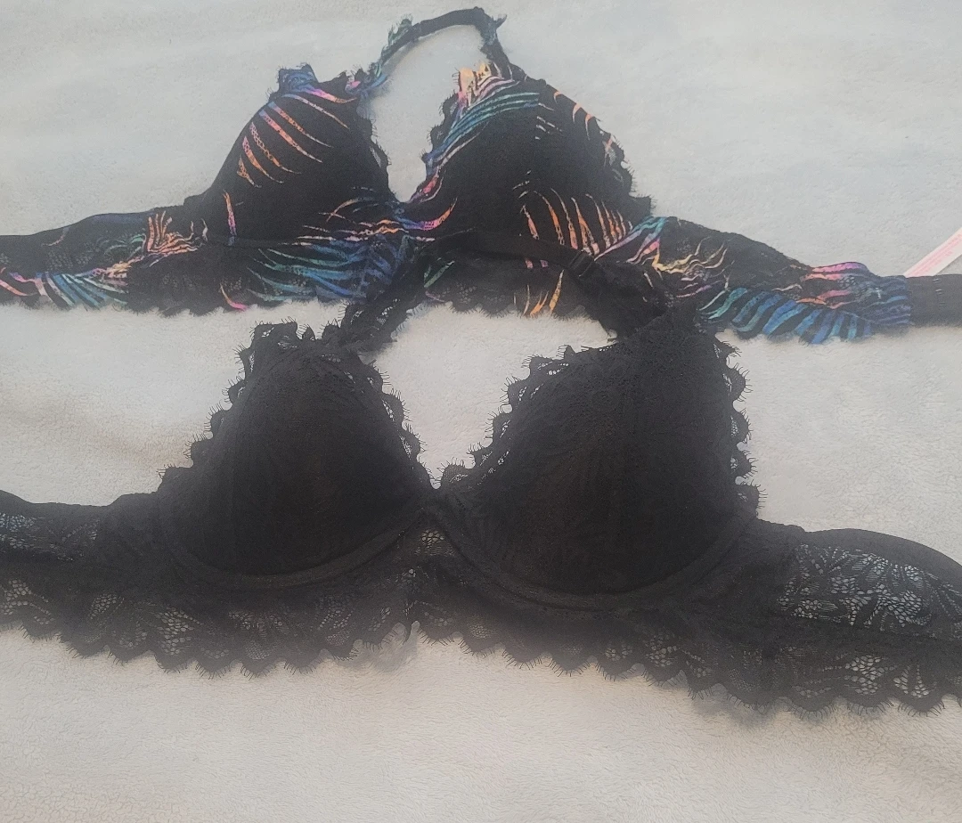 Two Victoria's Secret Lace Bras