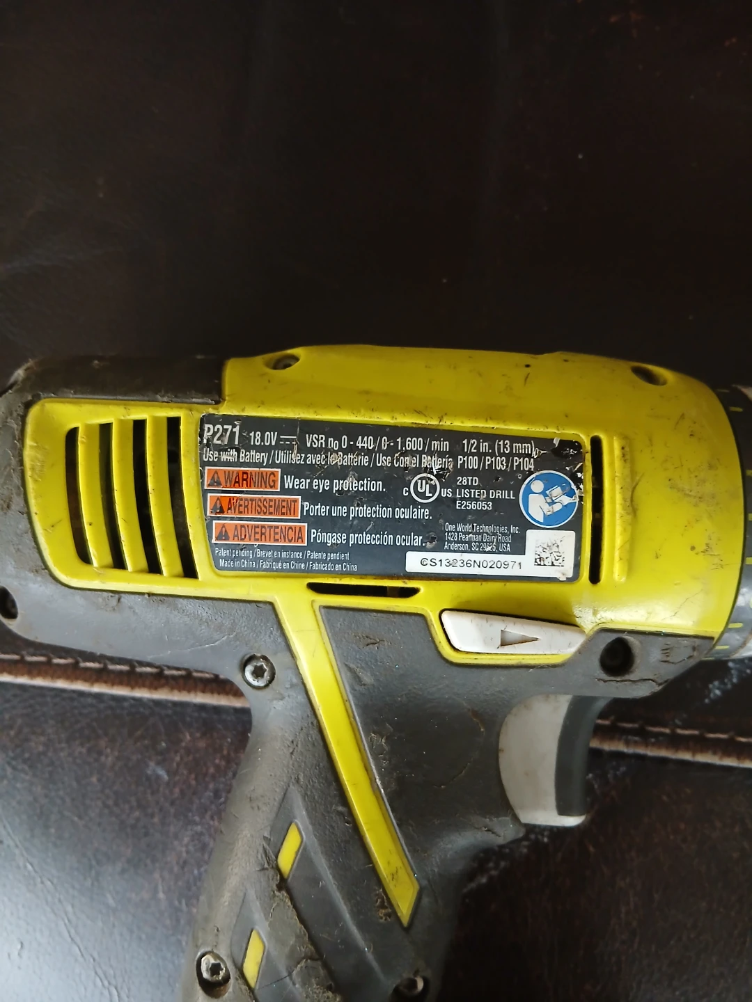 Ryobi P271 18V Drill - photo 2