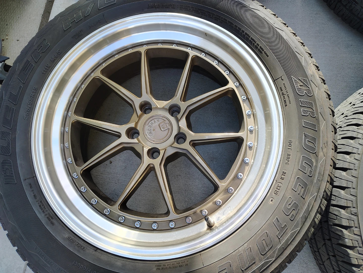Set of 4 AodHan 19" Alloy Wheels with Bridgestone Tires - photo 4