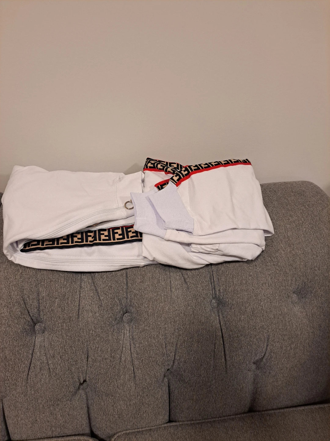 Fendi Logo Detail Tracksuit Set