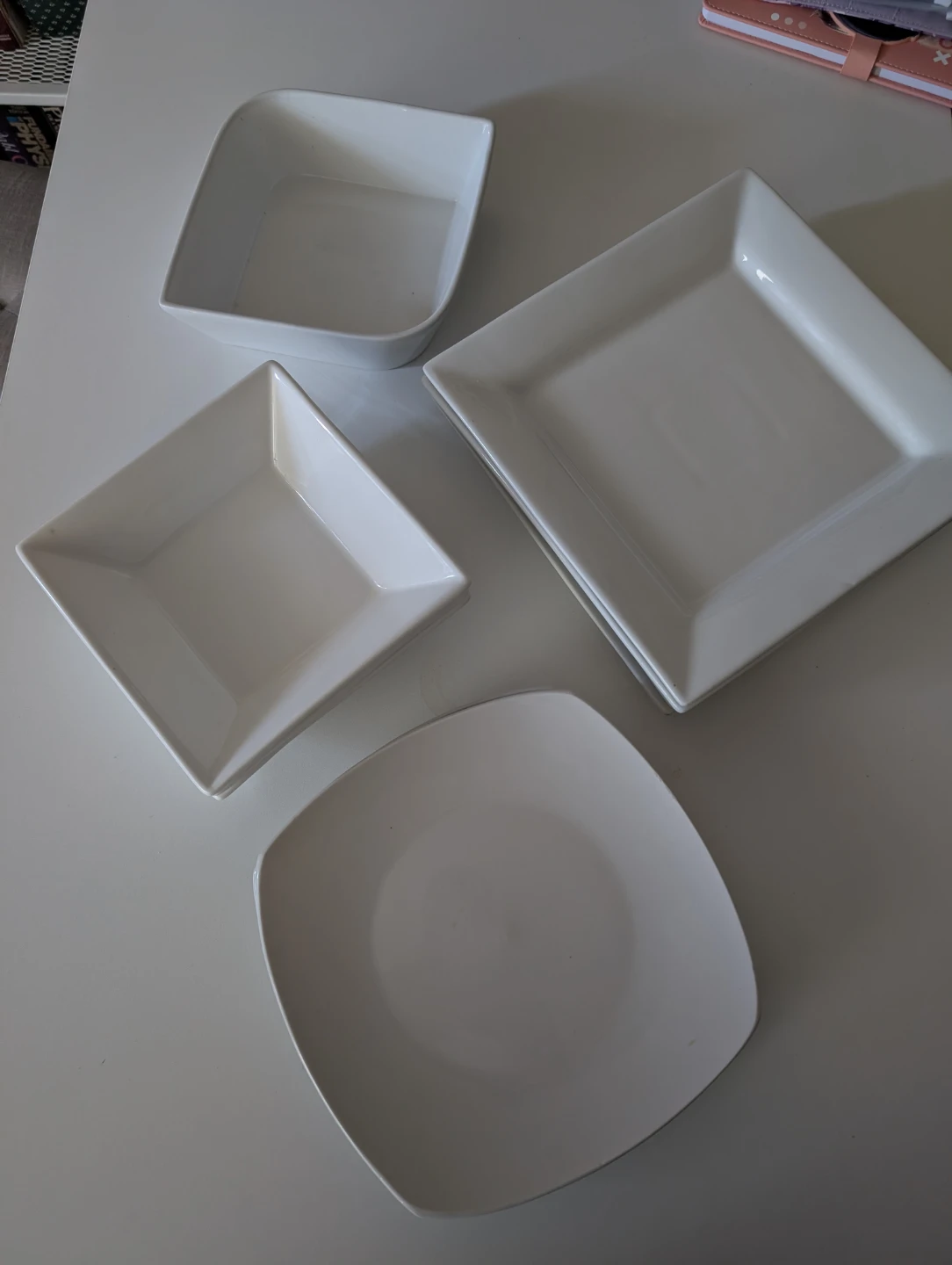 White Square Dinnerware Set - photo 2