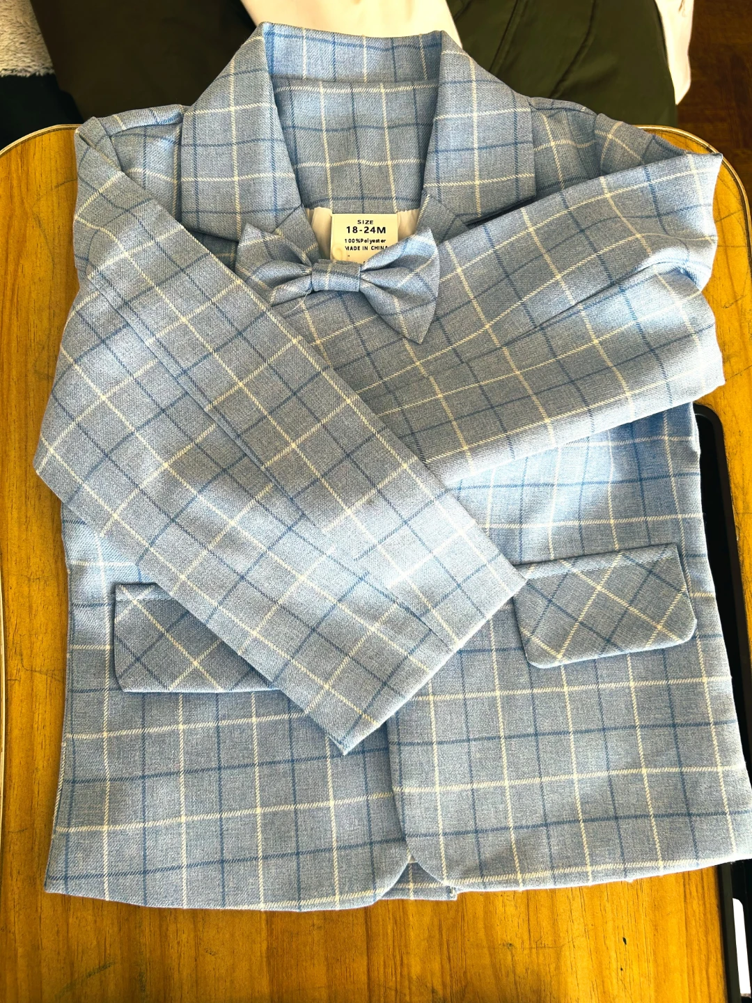 Toddler Boys Plaid Suit Set - photo 4