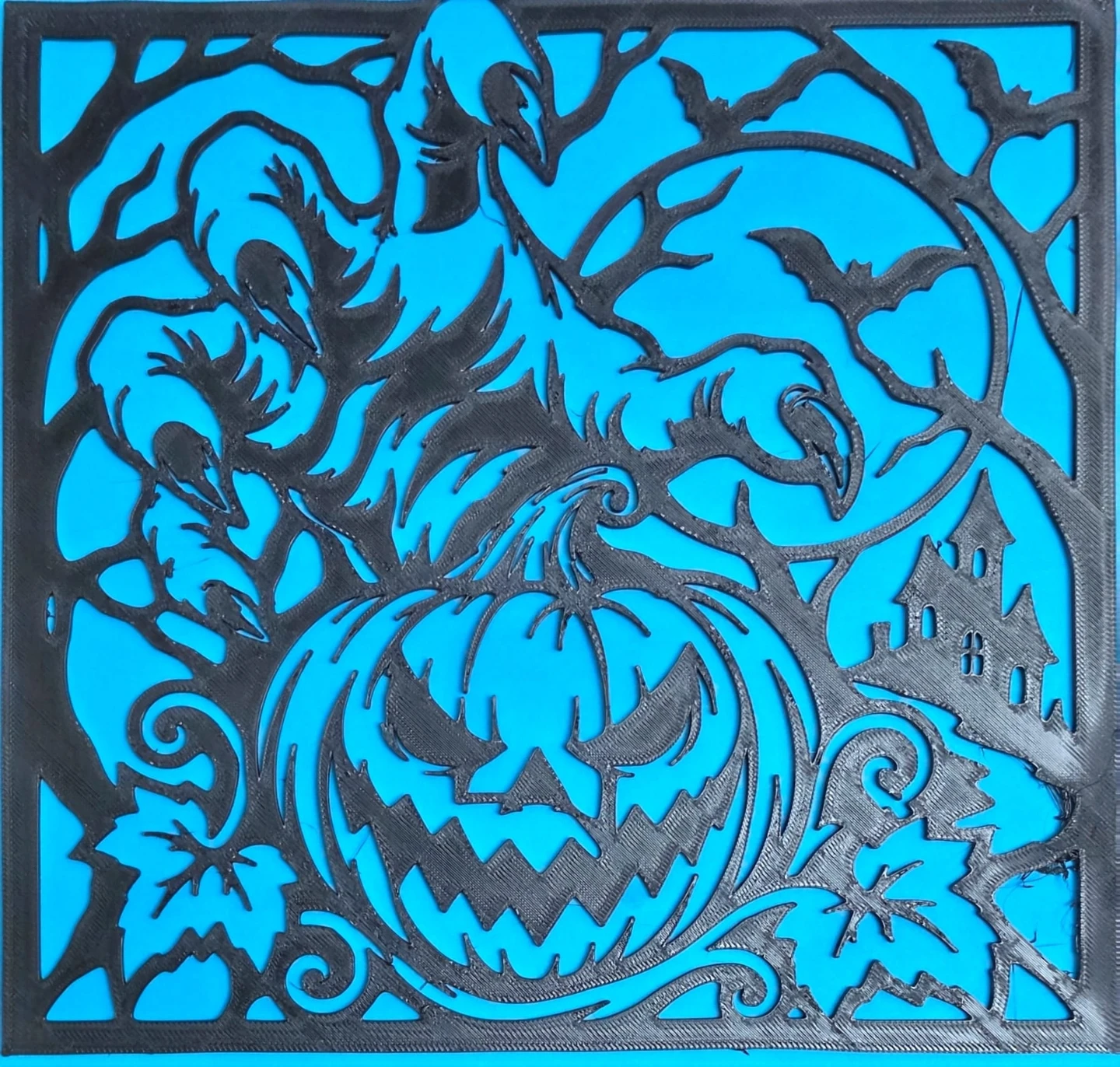 3D Printed Halloween Pumpkin Wall Art