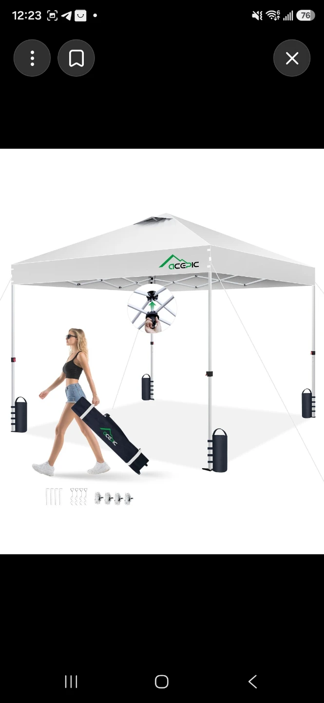 Acepics White Canopy Tent Z30-PRO-W