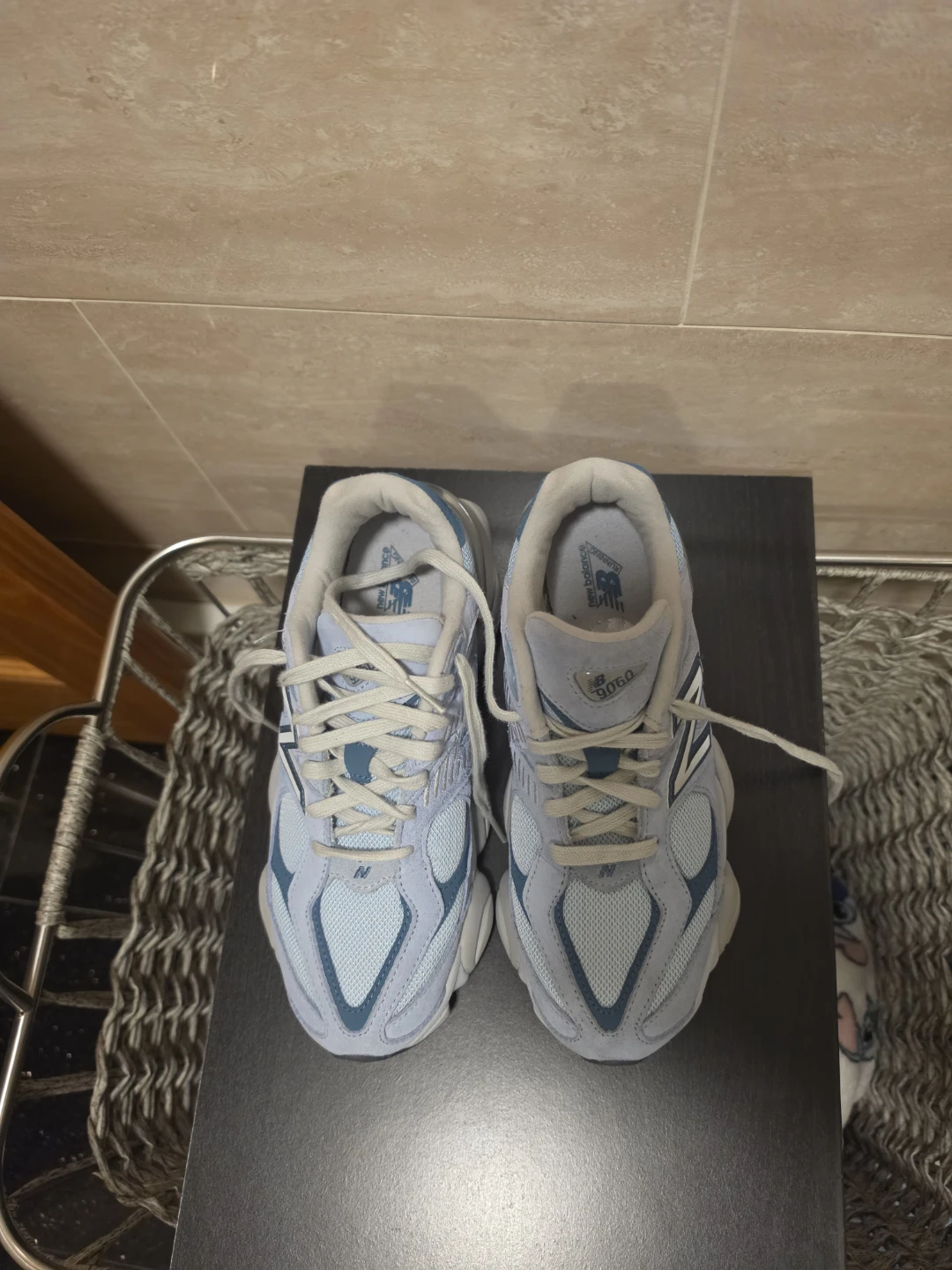New Balance 9060 Light Blue Sneakers - photo 3