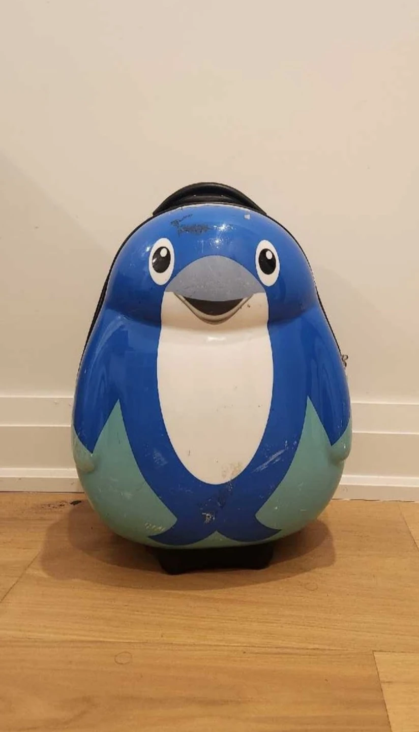 Skyflite Penguin Kids Rolling Suitcase