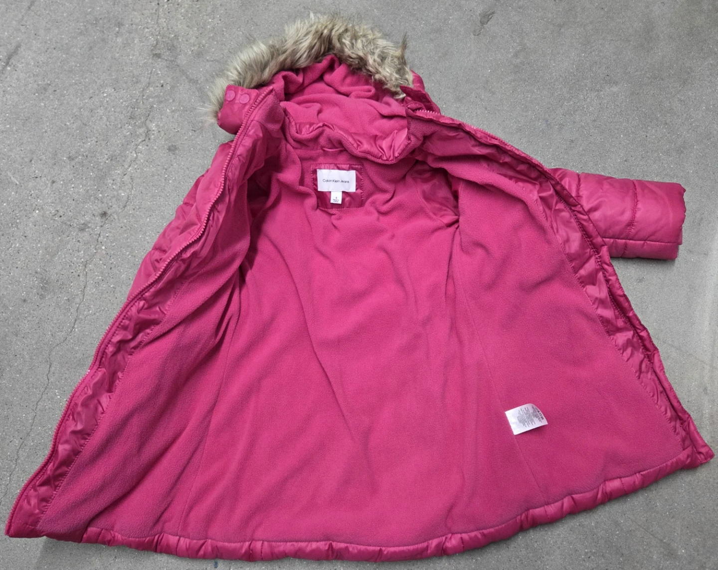 Calvin Klein Jeans Pink Winter Coat Size 6 - photo 3