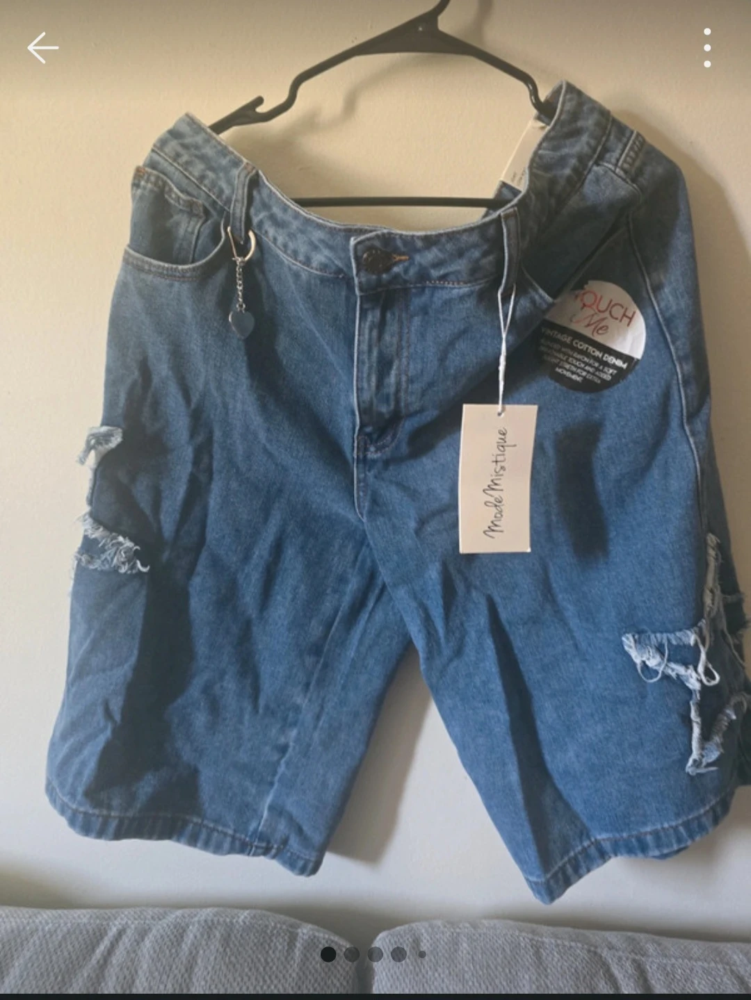 Mode Mistique Medium Blue Denim Jorts Size L