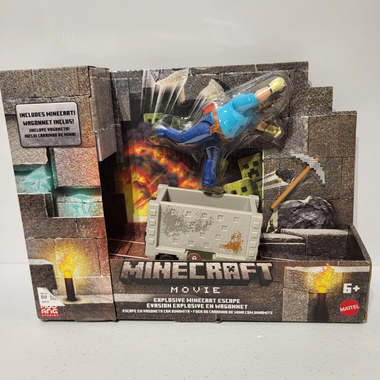 Minecraft Movie Explosive Minecart Escape Figure