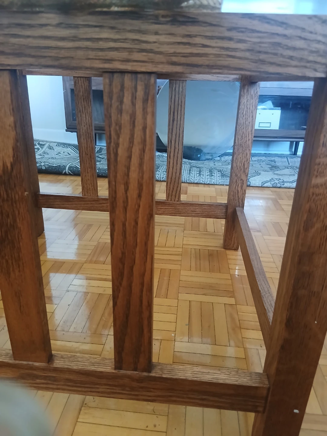 Mid-Century Modern Coffee Table with Glass Top - photo 4