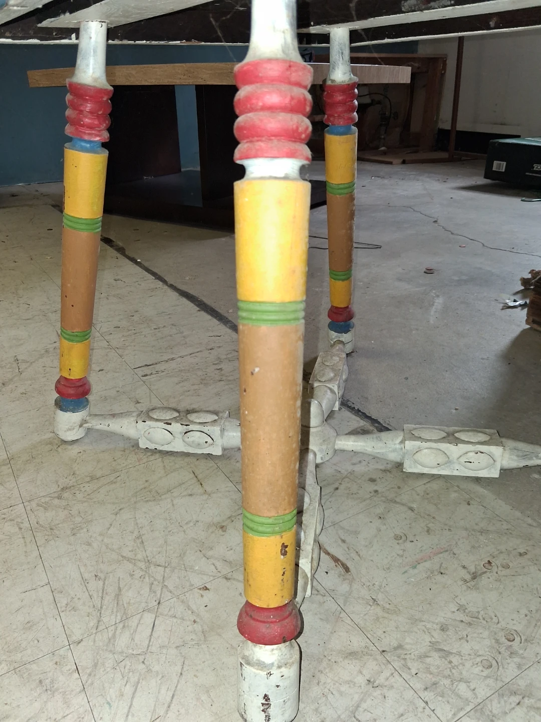 Colorful Painted Wooden Accent Table - photo 4